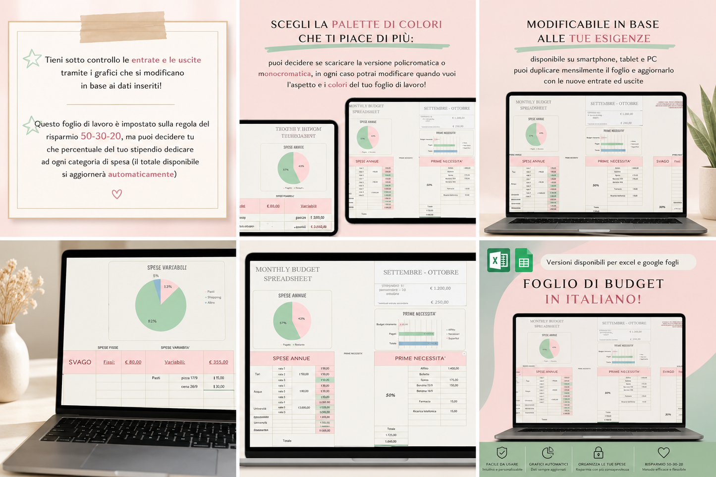Budget Planner Digitale - Organizza le tue finanze senza stress