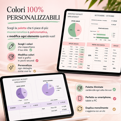 Budget Planner Digitale - Organizza le tue finanze senza stress